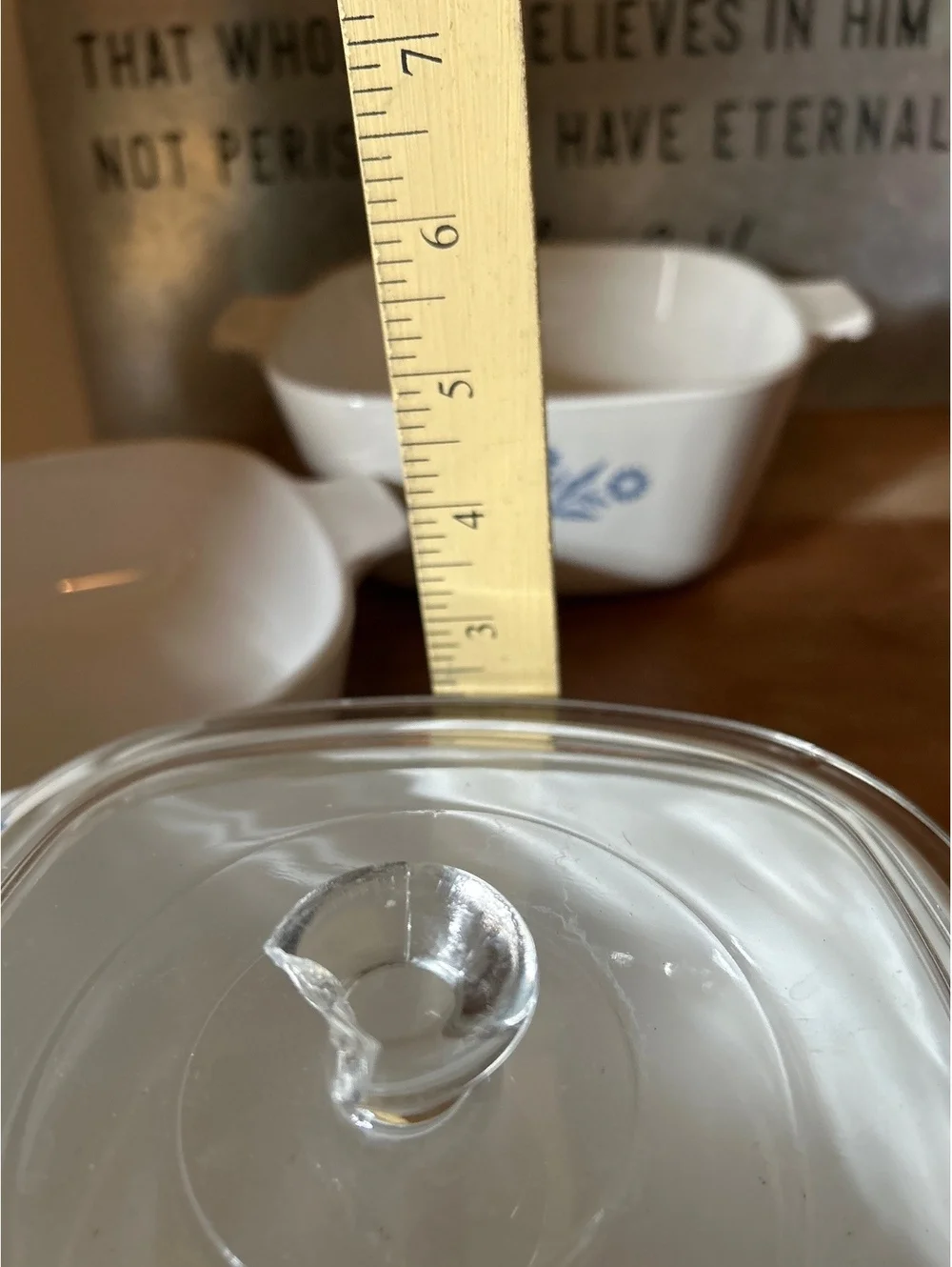 Vintage CorningWare Blue Cornflower 1 Qt Square Casserole Dish with Lid